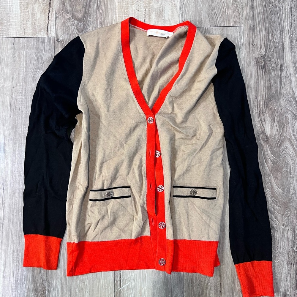 Tory Burch multicolor cardigan size XS